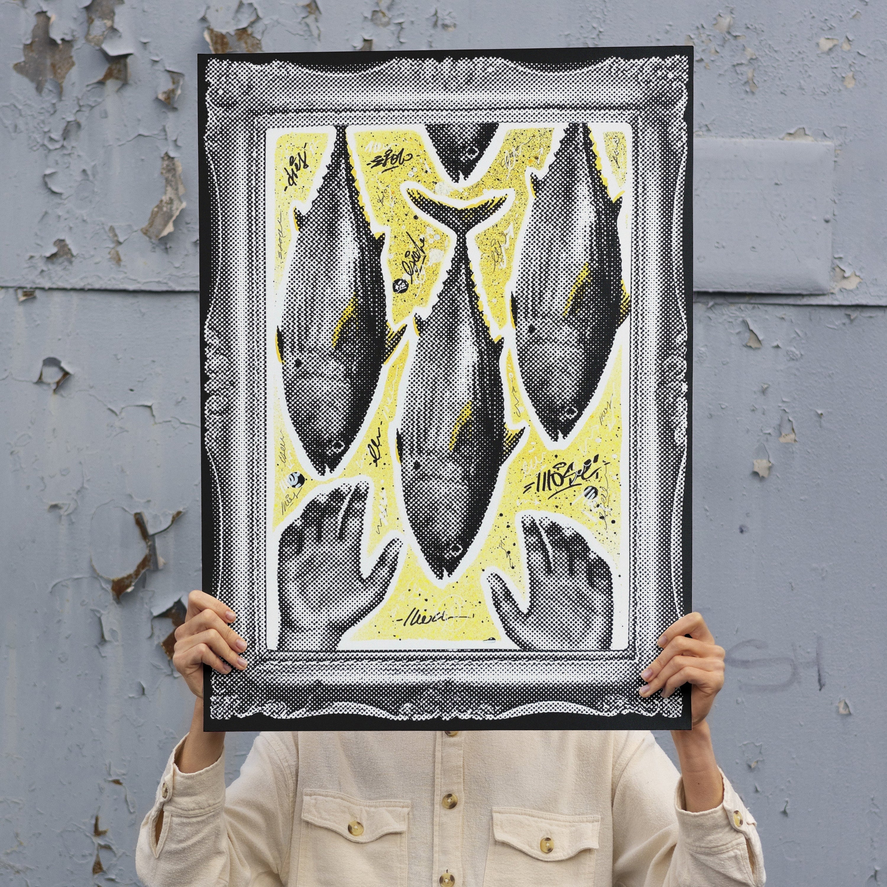 "La tonna dal cielo. Esodo 16.14-18" Yellow