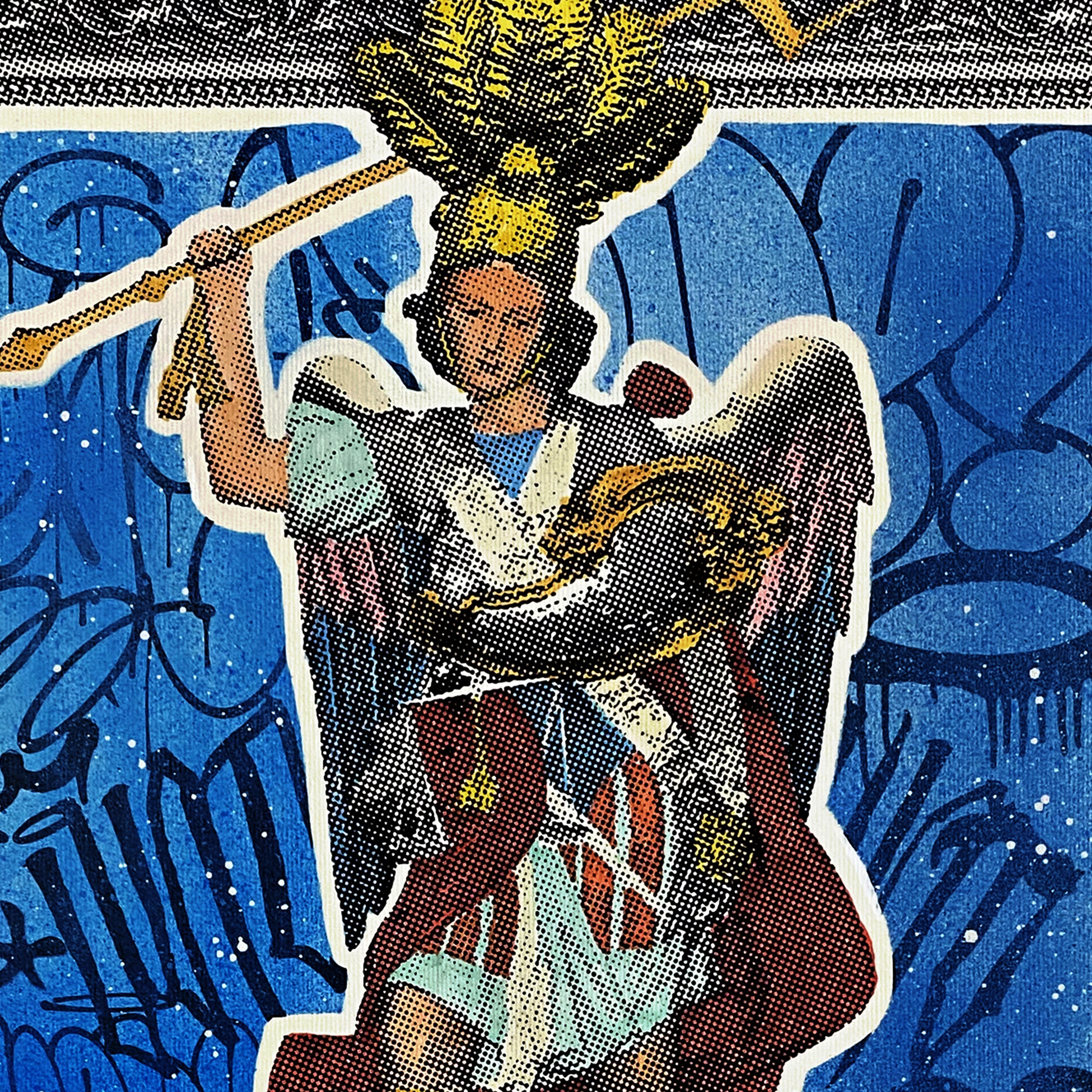 Saint Michael the Archangel Fisherman | Blue HPM